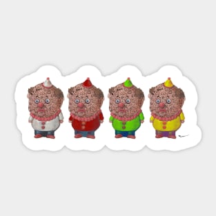 Nope the Clown Line UP | Goblin Clown Edition | Goblin Explosion | Cute Monster | Hee Haw Sticker